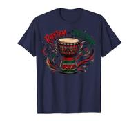 Juneteenth Rhythm of Freedom Djembe Drum Music Camiseta