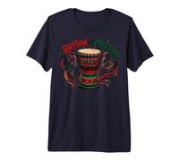 Juneteenth Rhythm of Freedom Djembe Drum Music Camiseta Premium