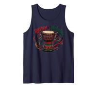 Juneteenth Rhythm of Freedom Djembe Drum Music Camiseta sin Mangas