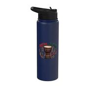 Juneteenth Rhythm of Freedom Djembe Drum Music Stainless Steel Insulated Water Bottle