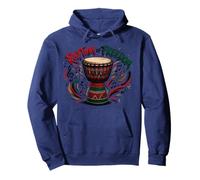 Juneteenth Rhythm of Freedom Djembe Drum Music Sudadera con Capucha