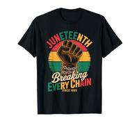 Juneteenth Rompiendo todas las cadenas desde 1865 Libertad Africana Camiseta