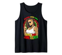 Juneteenth rompiendo Todas Las Cadenas Desde 1865 Loc'd Black Girl Camiseta sin Mangas