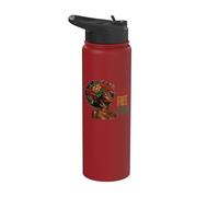 Juneteenth Rooted Free Proud Black Woman Afro Floral Stainless Steel Insulated Water Bottle