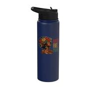Juneteenth Rooted Free Proud Black Woman Afro Floral Stainless Steel Insulated Water Bottle