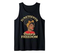 Juneteenth Rooted In Freedom Black Women Camiseta sin Mangas