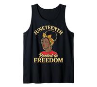 Juneteenth Rooted In Freedom Black Women Camiseta sin Mangas