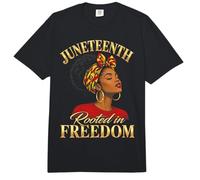 Juneteenth Rooted In Freedom Black Women Comfort Colors Adult Heavyweight T-Shirt