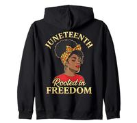 Juneteenth Rooted In Freedom Black Women Sudadera con Capucha