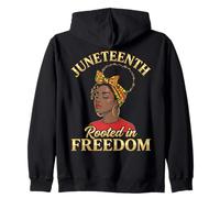 Juneteenth Rooted In Freedom Black Women Sudadera con Capucha