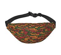 Juneteenth Since 1865 Celebrate Freedom Afican Pack Riñonera ajustable para hombres y mujeres, viajes, senderismo, ciclismo, correr, Black, Talla única, Cinturón de dinero