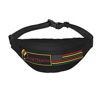 Juneteenth Since 1865 Celebrate Freedom Afican - Riñonera ajustable para hombres y mujeres, riñonera para rave, bolsa de viaje, Black, Talla única, Cinturón de dinero