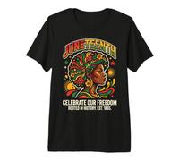 Juneteenth Women Black History Freedom 1865 June 19th Camiseta Premium