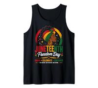 Juneteenth Women Black History Freedom 1865 June 19th Camiseta sin Mangas