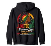 Juneteenth Women Black History Freedom 1865 June 19th Sudadera con Capucha