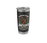 Juneteenth Women June 19 1865 Freedom Day Black History Vaso térmico de acero inoxidable de doble pared