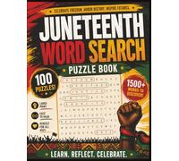 Juneteenth Word Search Puzzle Book: Large Print Word Searches Celebrating Black History, Culture, and Freedom for Adults and Seniors