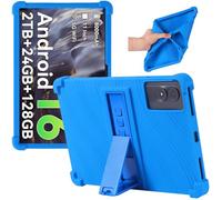 Junfire Funda de silicona para tablet TABWEE T50 de 11 pulgadas Android 16 2025, funda para tablet TABWEE T50 / Blackview Tab 9/90 WIFI de 11 pulgadas con soporte, color azul