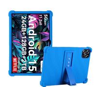 Junfire Funda de silicona para Tabwee T90 / TABWEE W90 (11 pulgadas), resistente a los golpes, con soporte para TABWEE T90/TABWEE W90, color azul