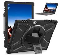 Junfire Funda protectora para Lenovo Thinkpad X12 de 12 pulgadas, a prueba de golpes, para Lenovo Thinkpad X12 Gen2 con soporte giratorio de 360° y correa de mano, compatible con teclado desmontable,