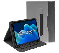 Junfire Funda universal para TABWEE T80/Doogee U11 de 11 pulgadas/Tab A9 de 10.1 pulgadas/A9 Pro/Whitedeer, funda protectora de piel sintética con soporte multiángulo para tablet Android/IOS/Windows
