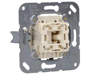 JUNG 531U Mecanismo Pulsador 10 AX / 250 V~, Unipolar Na
