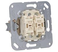 JUNG 532-4U Mecanismo, 10 A / 250 V ~, Tecla Doble, Doble Pulsador, 2 x 2 Normalmente Abierto y Posición Cero