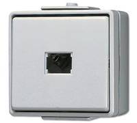 Jung 631W Pulsador, Blanco