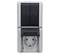 Jung 875 w ip44 wg 800 ap/wd steckdose mit serienschalter