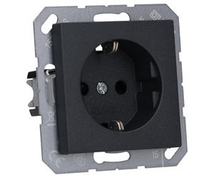 Jung A1520BFKIANM - Base enchufe schuko protección niños a500 antracita