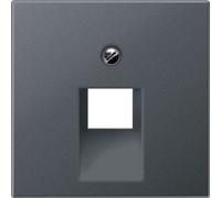 Jung A569-1BFPLUAANM - Placa central para toma telefono uae 1x8 polos antracita mate