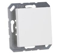 JUNG A594-0WW Tapa Ciega a Presión, Termoplástico (A Prueba de Golpes) Extrabrillante, Blanco Alpino