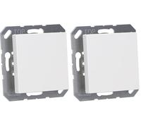 JUNG A594-0WW Tapa Ciega a Presión, Termoplástico (A Prueba de Golpes) Extrabrillante, Blanco Alpino (Paquete de 2)