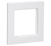 JUNG AC581WW Marco, Aluminio, Blanco Alpino, Duroplástico Brillante, Simple, 84 x 84mm