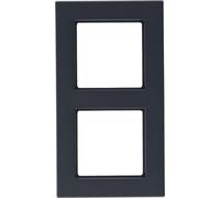 Jung AC582BFANM 2x Frame Anthrazit Charcoal Painted Decorator Hand-operated