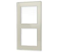 JUNG AC582GLCH Marco de Cristal, Cava, Doble, 84 X 155mm