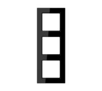 Jung AC583SW - Marco embellecedor montaje vertical horizontal 3 elementos negro