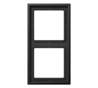 JUNG AL2982D Macro, Acabados Metálicos, Dark Aluminio Lacado, Doble, 81 X 152mm