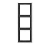 Marco triple 81x223mm serie LS990 JUNG AL2983 Aluminio