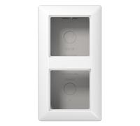 Jung as500 - Caja Superficie con Marco Doble Blanco Alpino