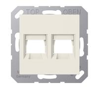 Jung AS500 Doble Toma Modular Tapa Blanca - A1569-2AT