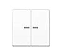 Jung as500 - tecla con visor para mecanismo placa central blanco alpin
