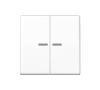 Jung as500 - Tecla con visor para mecanismo placa central blanco alpino