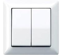 Jung as500 - Tecla para mecanismo doble placa compacta blanco marfil