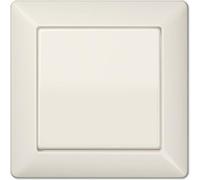 JUNG AS590 Tecla Simple, Duroplástico (Resistente Al Rayado) Brillante, Blanco Marfil