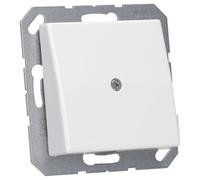 JUNG AS590AWW Placa Central con Salida de Cable, Duroplástico (Resistente Al Rayado) Brillante, Blanco Alpino