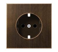 Jung - Cazoleta para base enchufe schuko laton antik