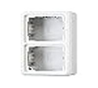 Jung cd500 - caja doble superficie 152x81x35mm blanco alpino