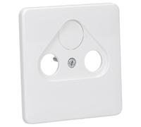 JUNG CD561SATWW Placa Central, Termoplástico (A Prueba de Golpes) Extrabrillante, Blanco Alpino