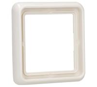 JUNG CD581W Marco, Duroplástico, Resistente al Rayado, Brillante Blanco Marfil, Simple, 81 X 81mm